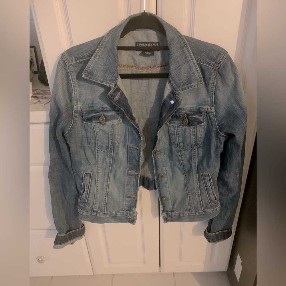 Polo Jean Jacket. Worn once. Size L